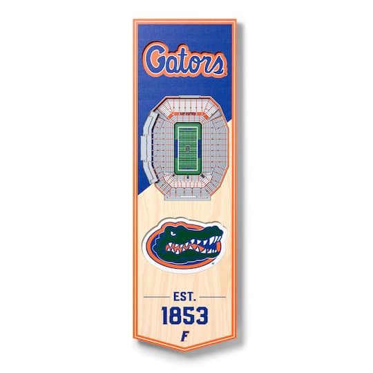 You the Fan Officially Licensed NCAA 6" x 19" 3D Stadium Banner - Florida Gators